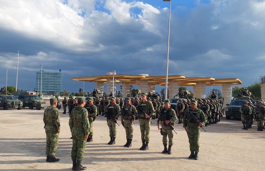 Military Personnel Arrives Guanajuato 6