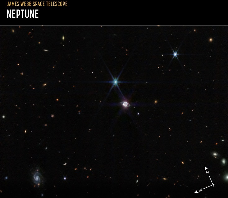 Neptune by Webb Space Telescope 3