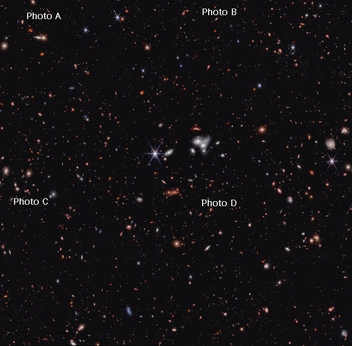 Early Universe Black Holes Galaxies NASA ESA CSA 3