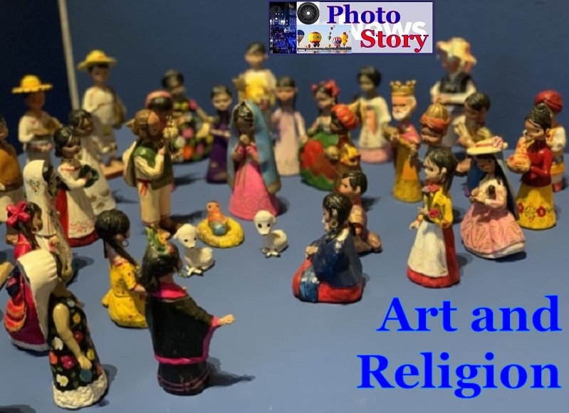 Popular art in Nativities at Purisima