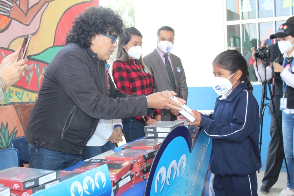 Students receive gadgets for their education