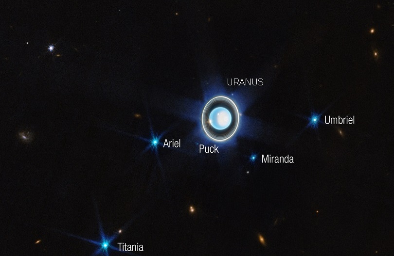 Webb captures a ringed Uranus