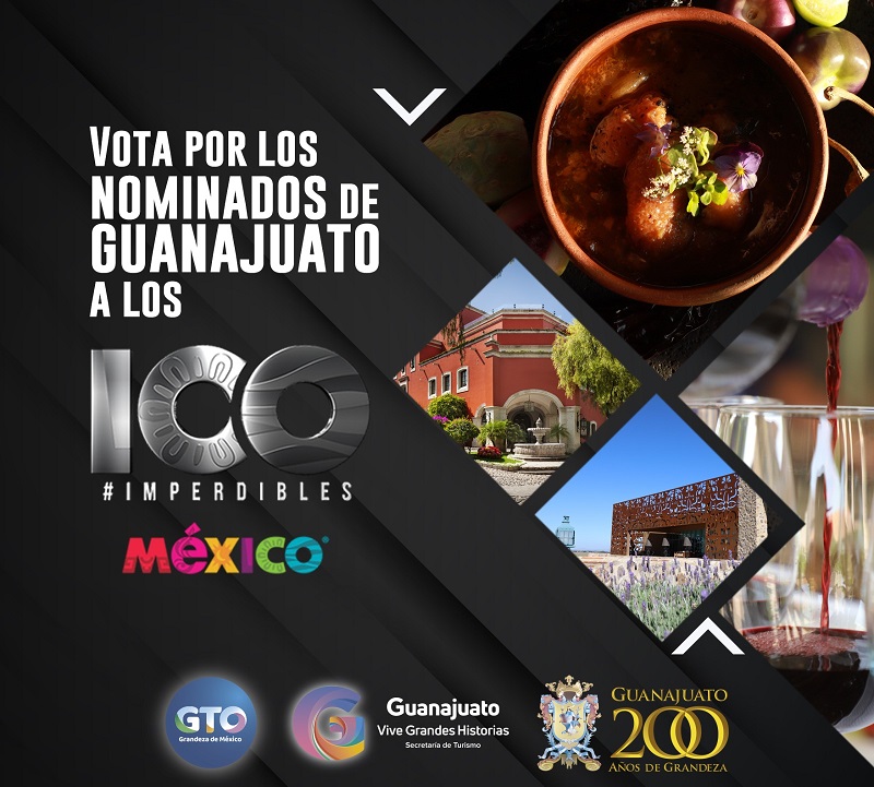 Guanajuato with 88 nominations of the ‘100 Can´t Miss’