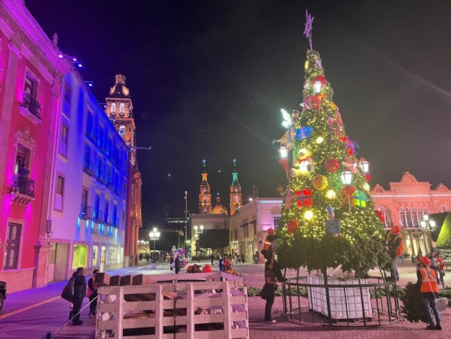 Navidad León Encendido Arbol Guanajuato 4