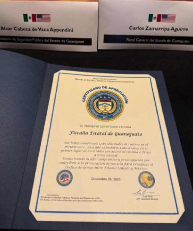 Attorney General Security Secretary Guanajuato Recognition 3