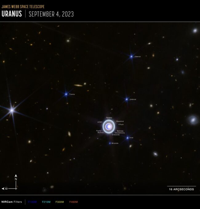 Uranus James Webb Space Telescope NASA 5