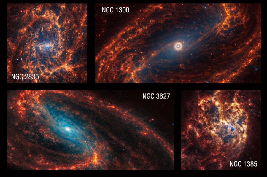 Webb depicts staggering 19 nearby spiral galaxies