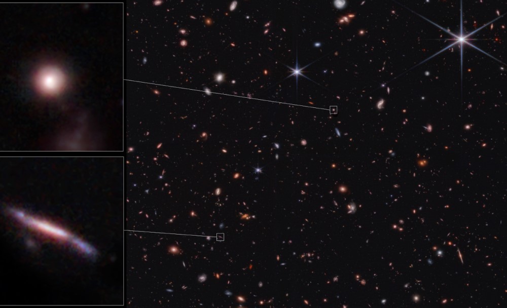 Webb shows early galaxies in odd shapes