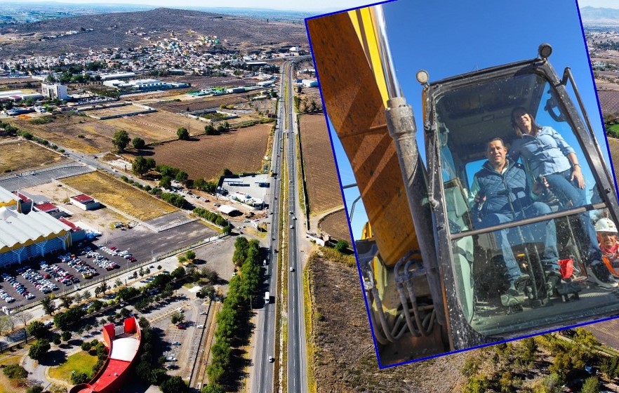 Bridge is started on Federal 45 in Irapuato