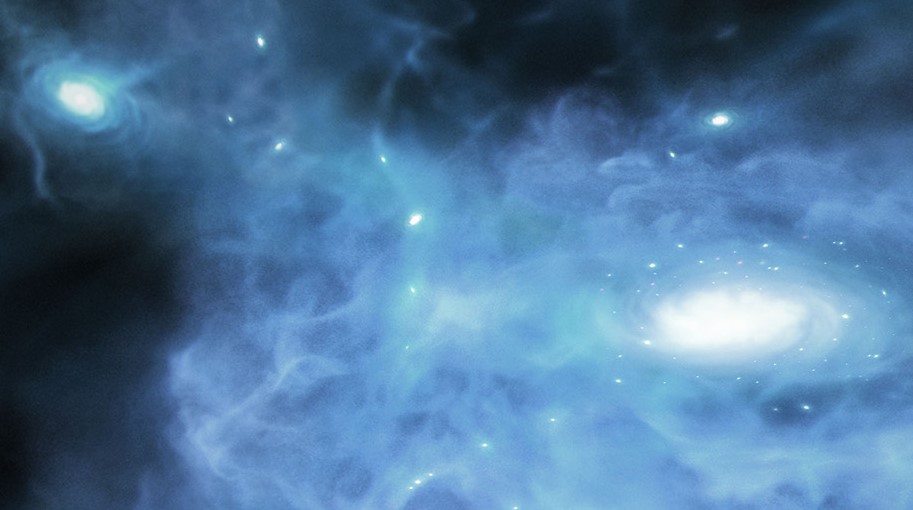 Galaxy forming in early universe caught by Webb