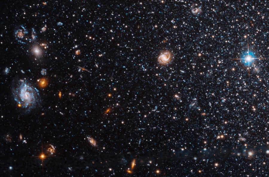 Hubble captures a lonely light in the dark