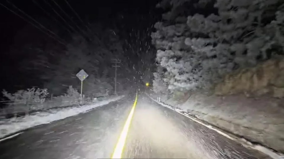 Snow falls in areas of the North of Guanajuato