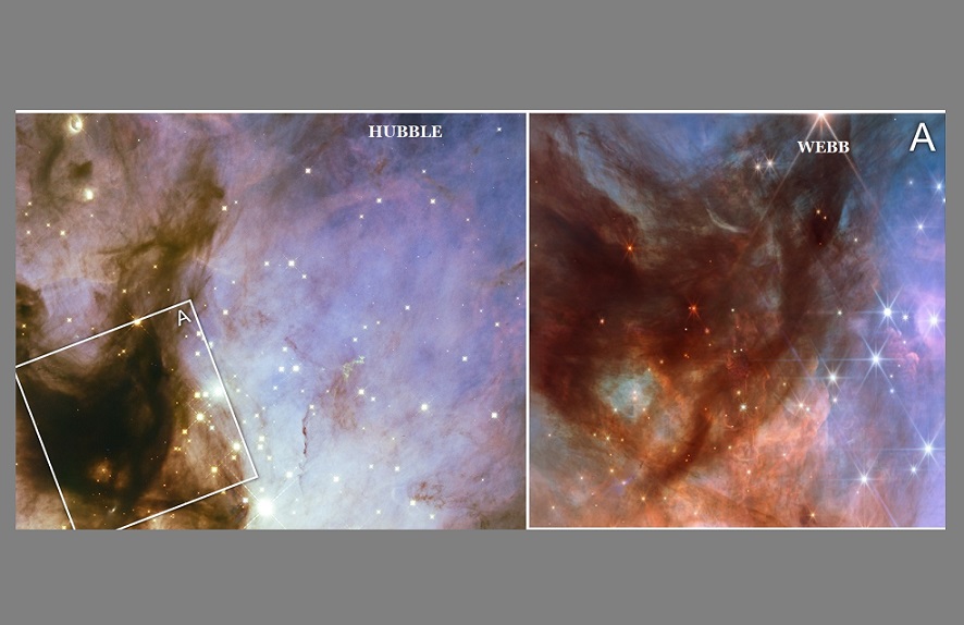 Webb peers much deeper into Flame Nebula