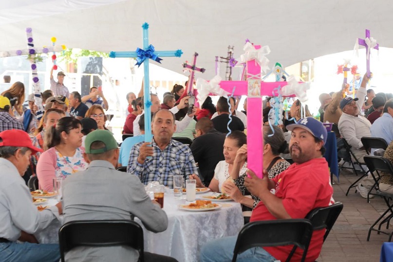 Construction workers are celebrated