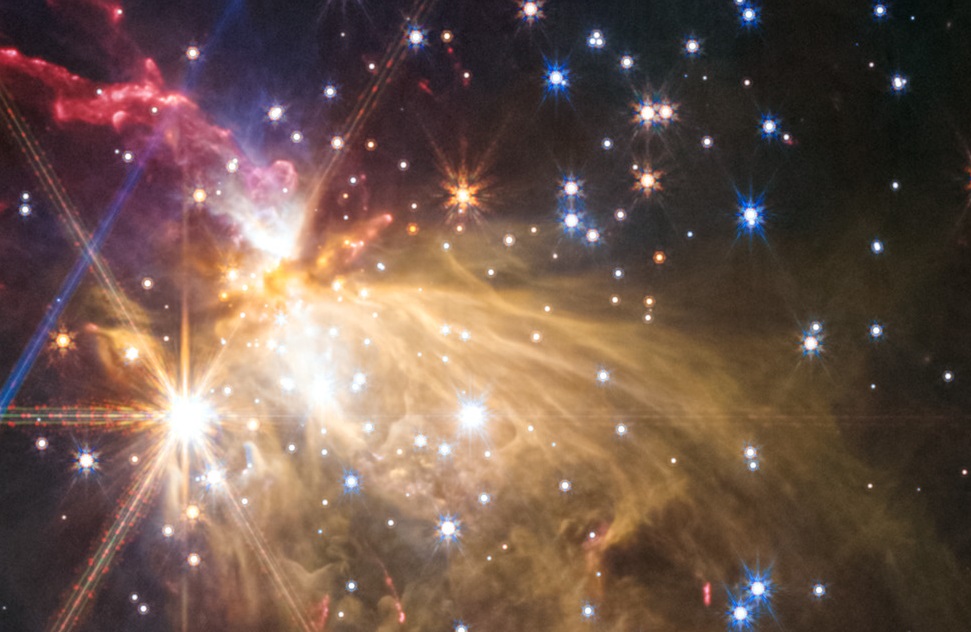 Webb brings immense stellar jet on outskirts of Milky Way