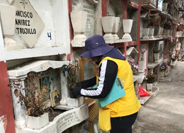 Health safety is closely watched in cemeteries