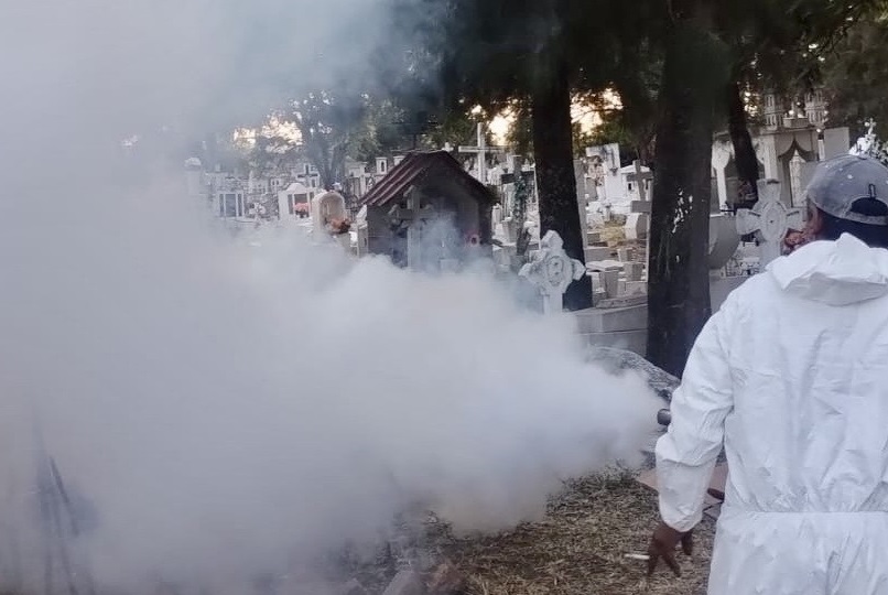 SSG intervenes in cemeteries of Guanajuato