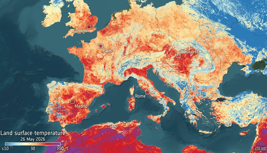 Europe registers record-breaking heat wave