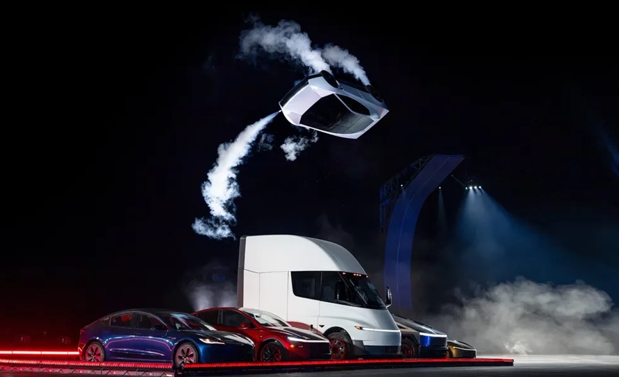 SpaceX thrusters just made a Tesla Roadster ‘fly’